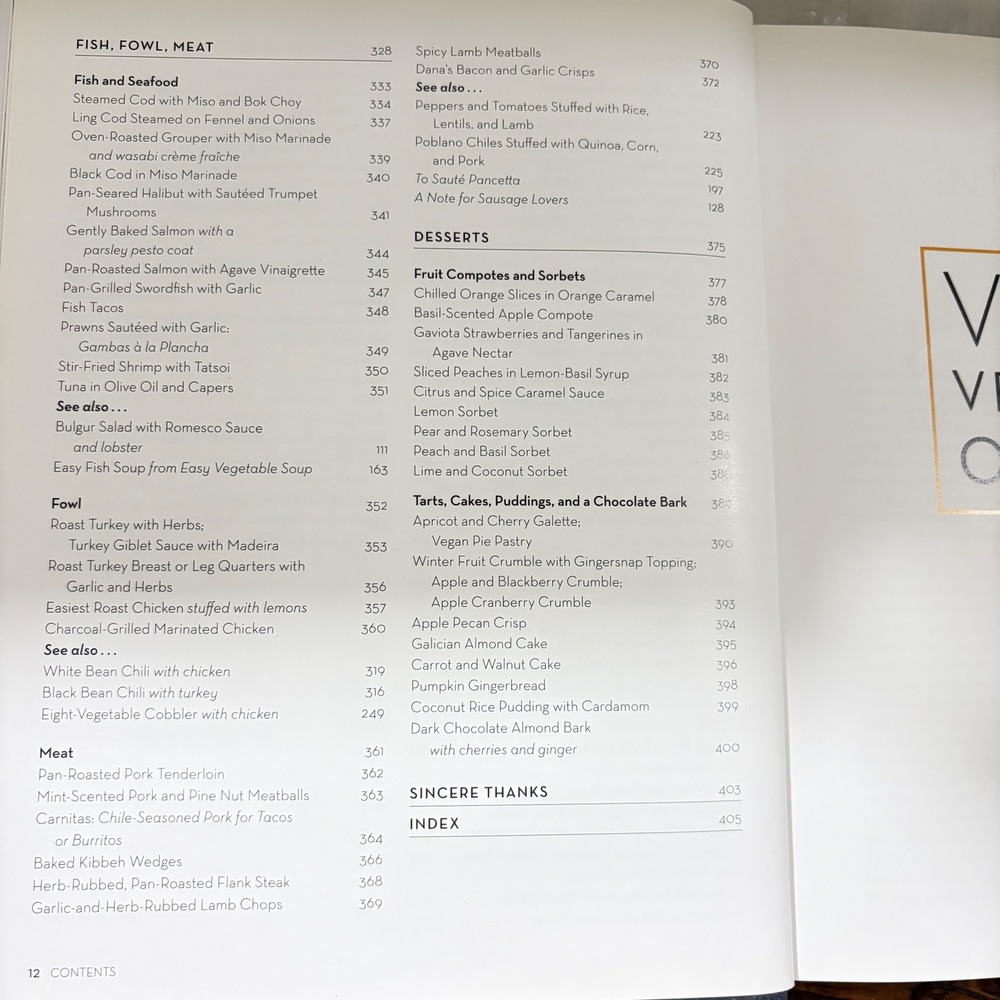Vegan Vegetarian Omnivore Anna Thomas Cookbook First Edition Hardcover 2016 - Picture 9 of 11